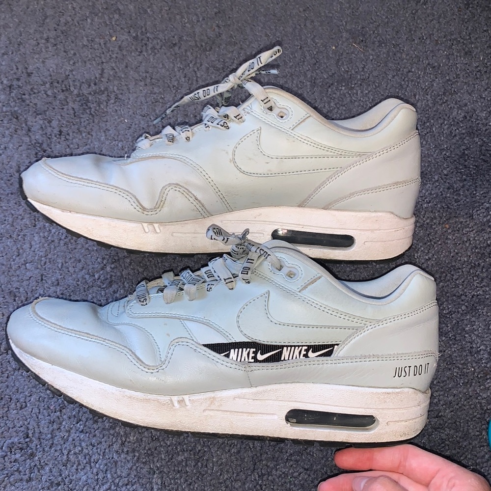 Light blue Nike air max sneakers